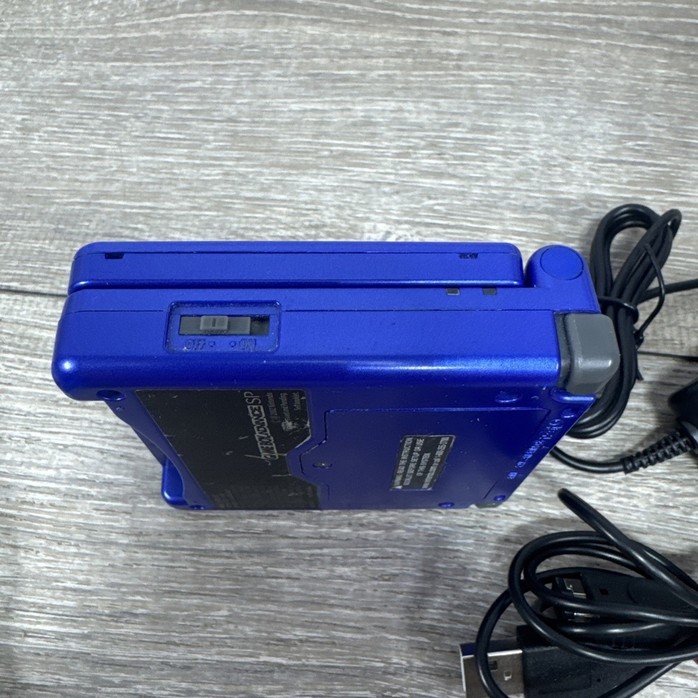 Nintendo Gameboy Advance GBA SP Console AGS-001 Blue Tested New Battery Cables - Picture 9 of 12